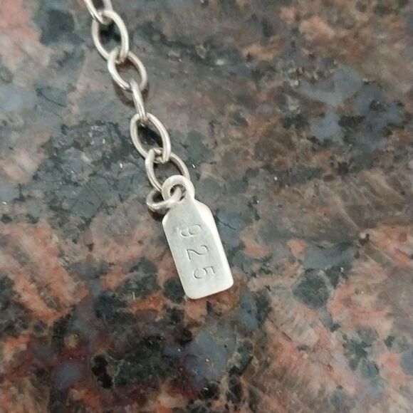 "PEYOTE BIRD" Blue and Sterling Silver Necklace with Turquoise Beads.. EUC - Picture 3 of 6